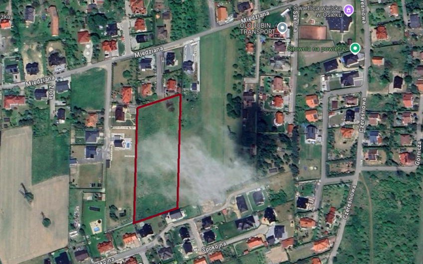 Atrakcyjna oferta- działka inwestycyjna Osiek gm. Lubin